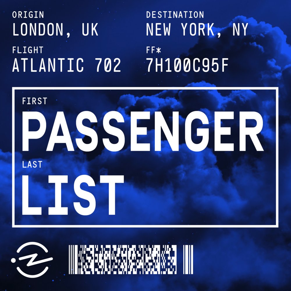passenger list promo graphic for radiotopia